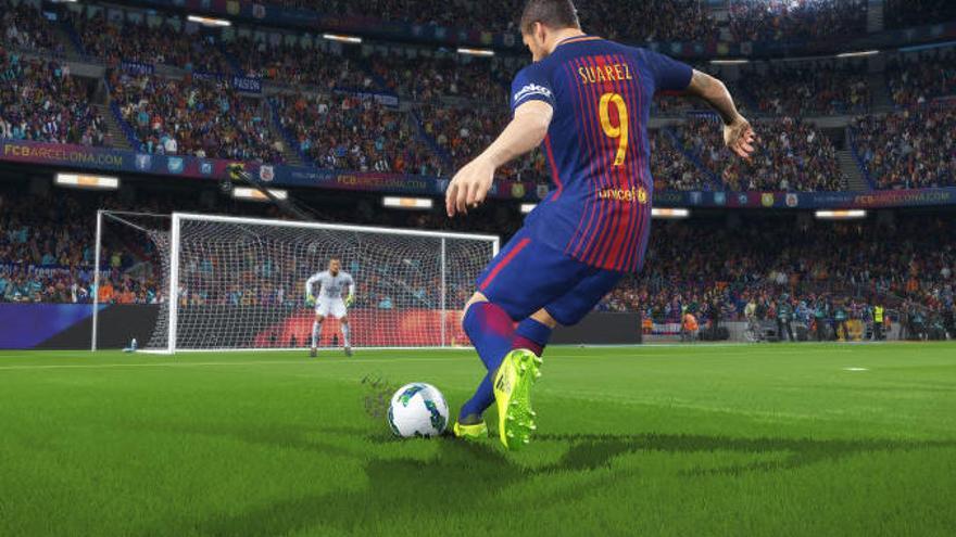 Una imatge del PES 2018 de Konami.