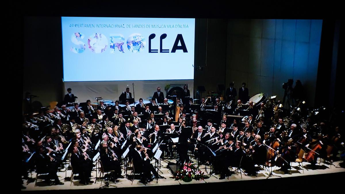 La banda de la Sociedad Musical Instructiva Santa Cecilia de Cullera, ganadora del 49 CIMALTEA.