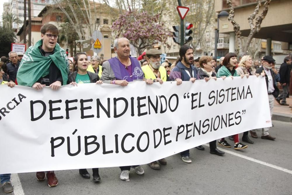 Manifestación por unas pensiones dignas en Murcia