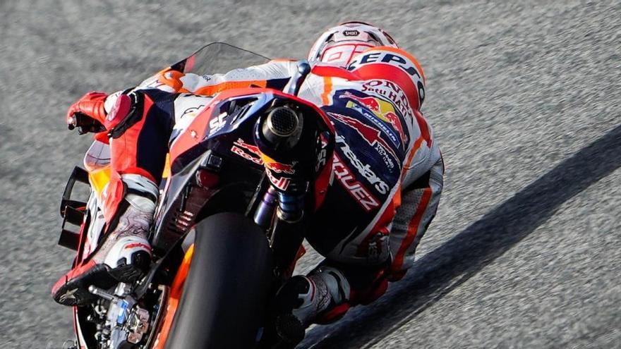 Marc Márquez en el circuit de Jerez.