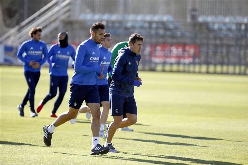 Sesión de entrenamiento del Real Zaragoza