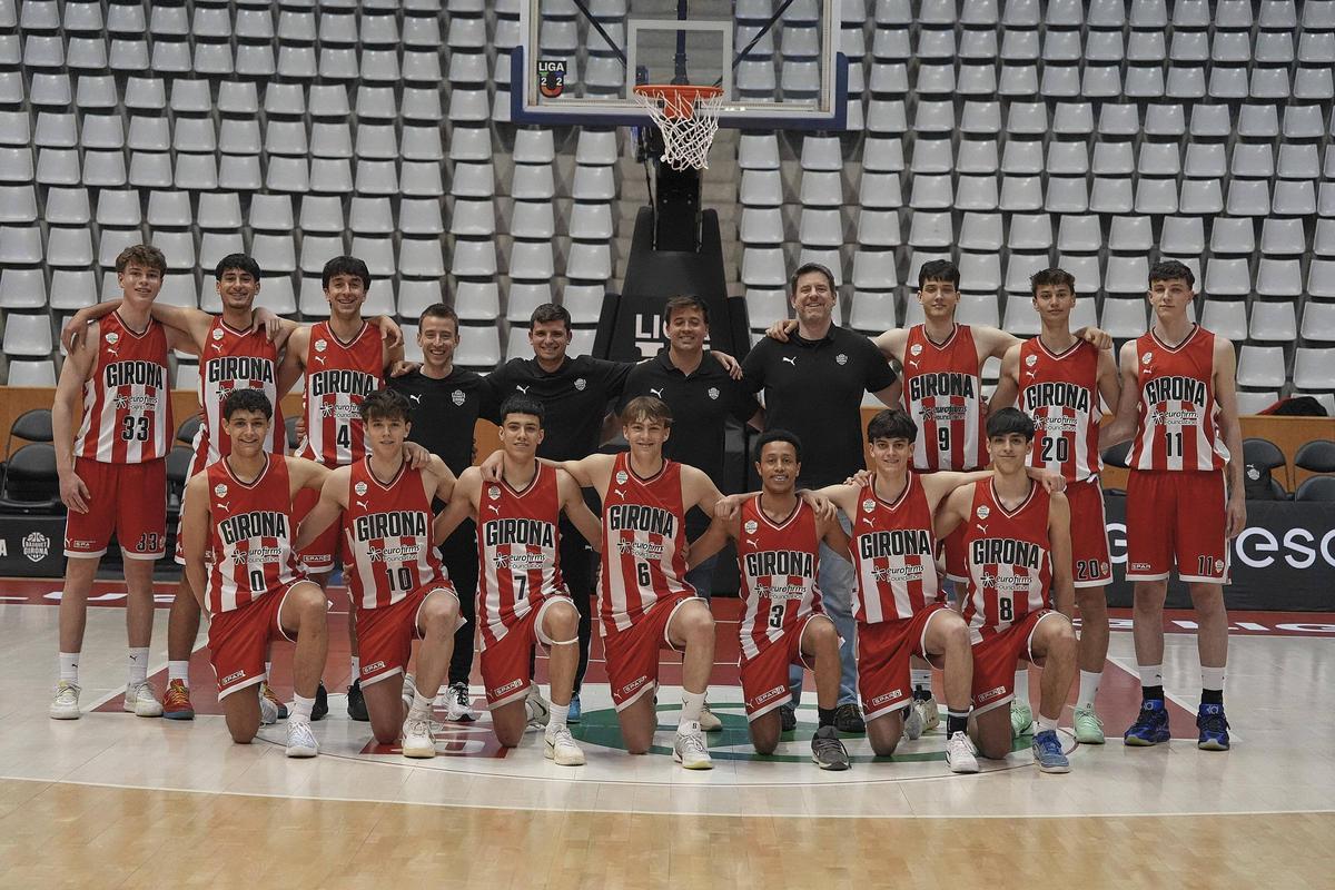 La plantilla U18 del Bàsquet Girona