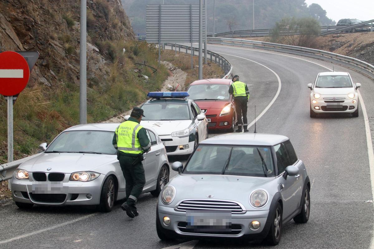 Control de tráfico en Málaga
