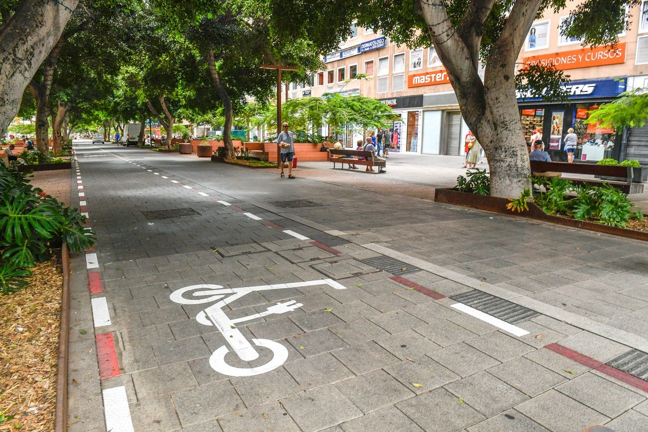 FOTOS: Señalización del 'carril bici-patinete' en la Avenida Mesa y ...
