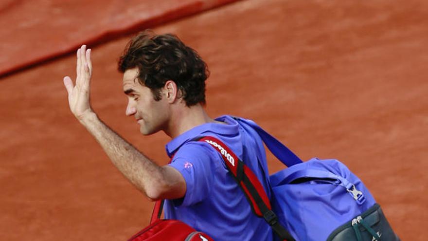 Federer se despide de Roland Garros.