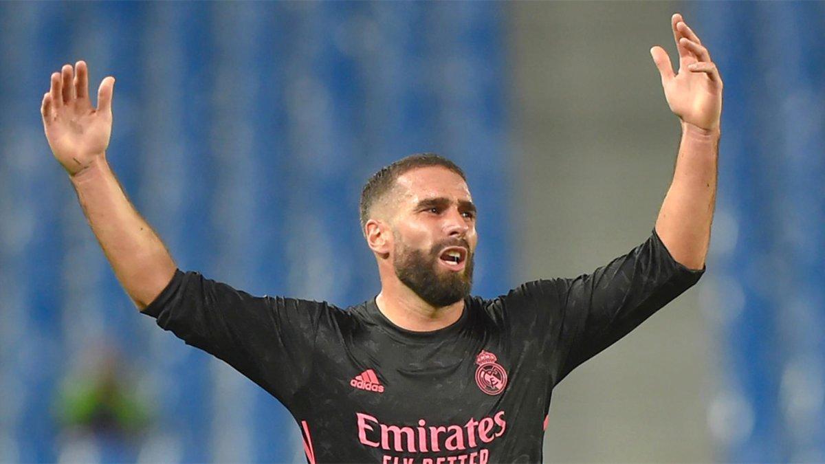 Dani Carvajal es baja en el Real Madrid-Alavés por una lesión muscular