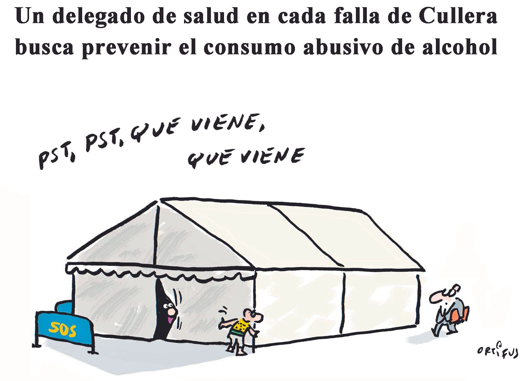 Un delegado de salud en cada falla de Cullera busca prevenir el consumo abusivo de alcohol