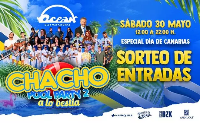 LA PROVINCIA sortea 10 entradas dobles para la Chacho Pool Party 2: Especial Día de Canarias