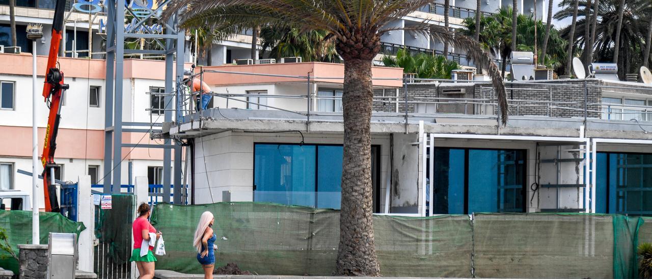 Unos apartamentos del sur de Gran Canaria en obras