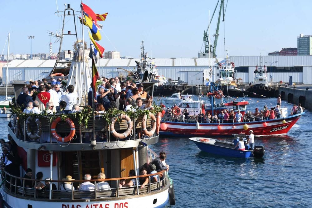 Procesión de la Virgen del Carmen en A Coruña