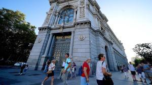 Fachada del Banco de España en Madrid.