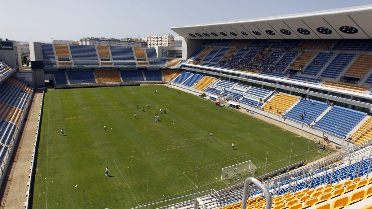 El estadio Ramón de Carranza en Cádiz que