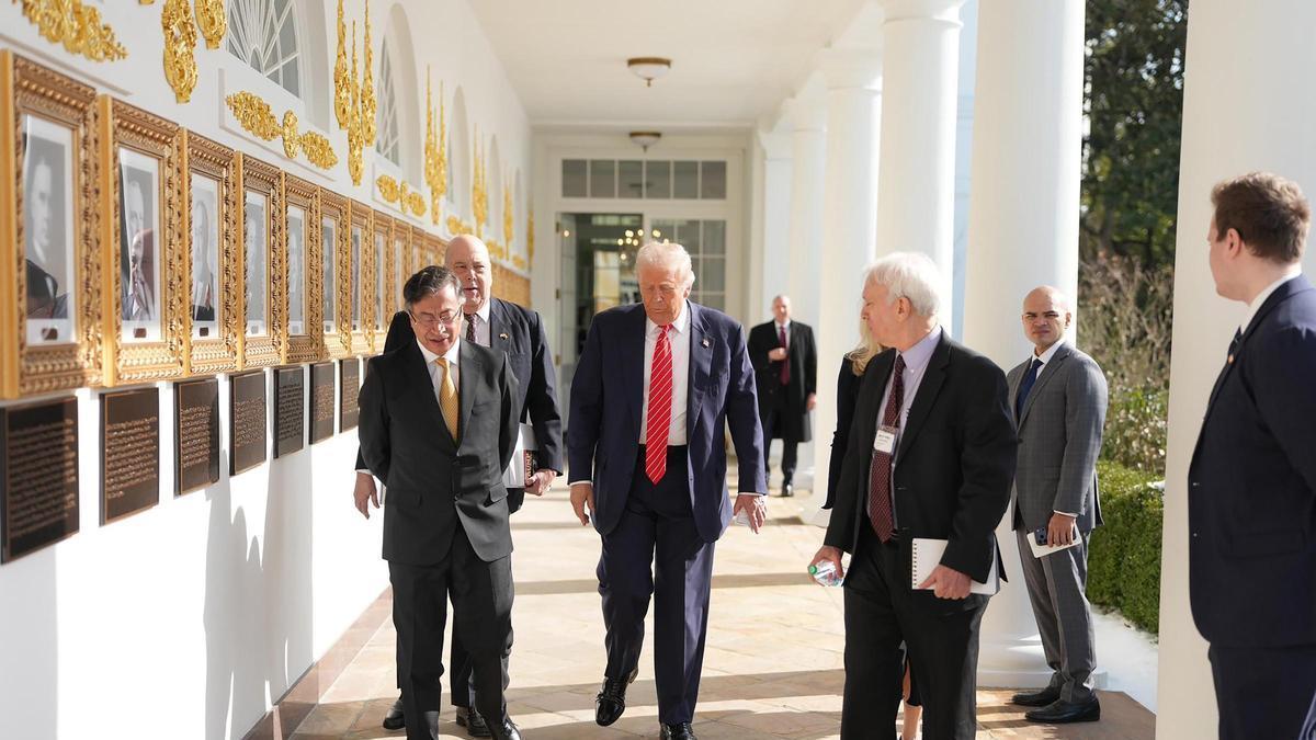 Trump y Petro superan tensiones en reunión clave en la Casa Blanca