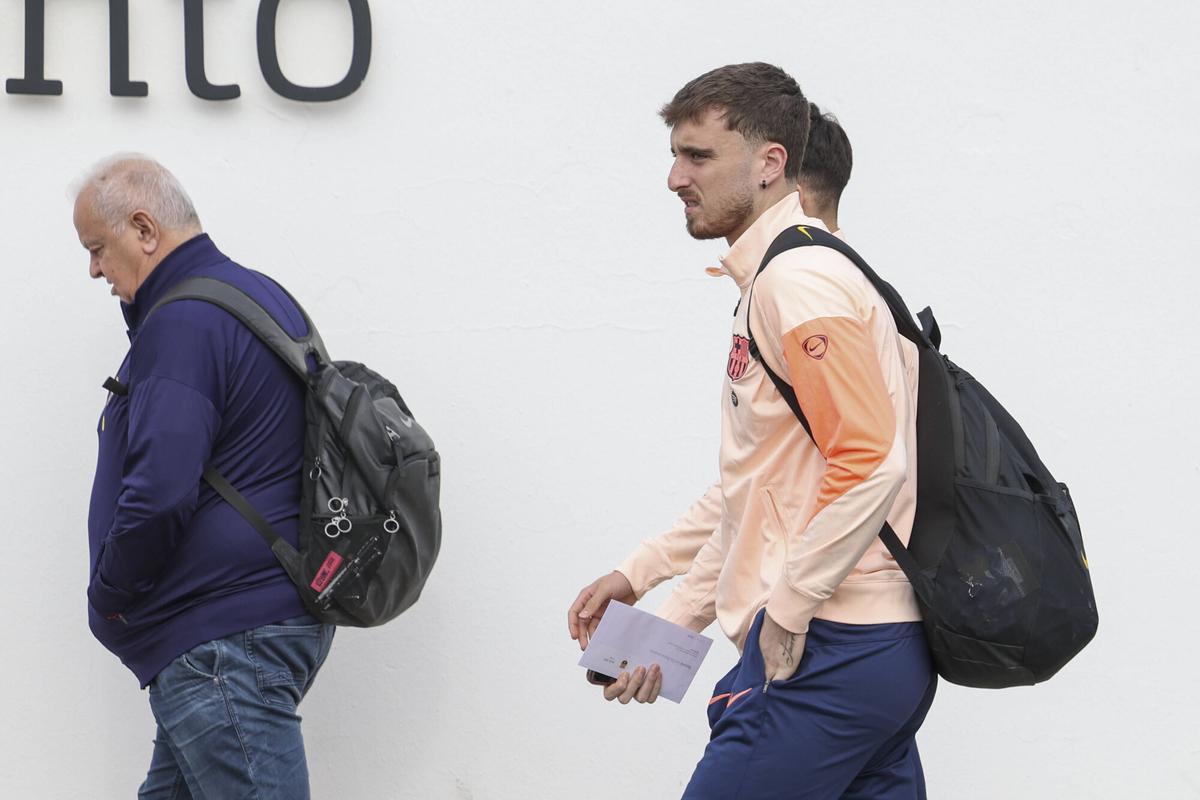 Eder Aller no ha podido viajar con el resto de sus compañeros a las baleares