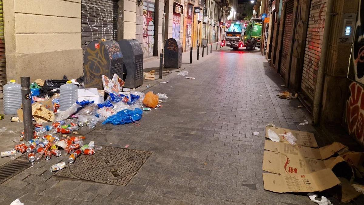 Basura en el Raval