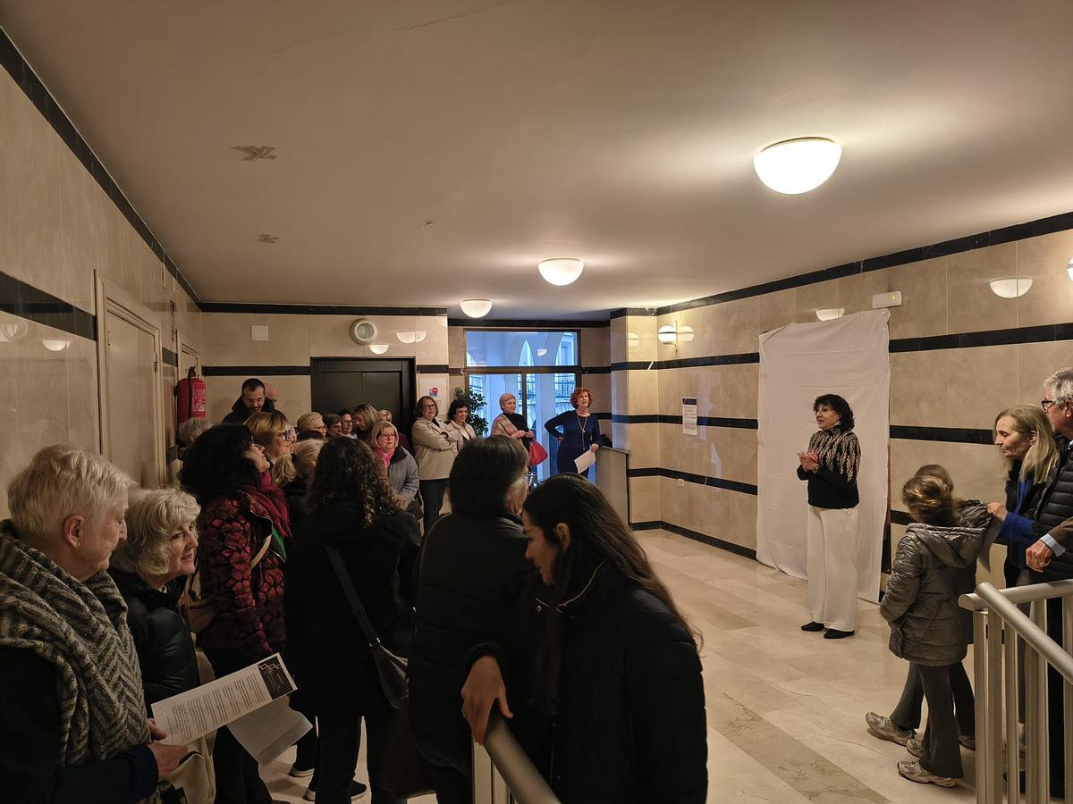 Inauguración de la exposición.