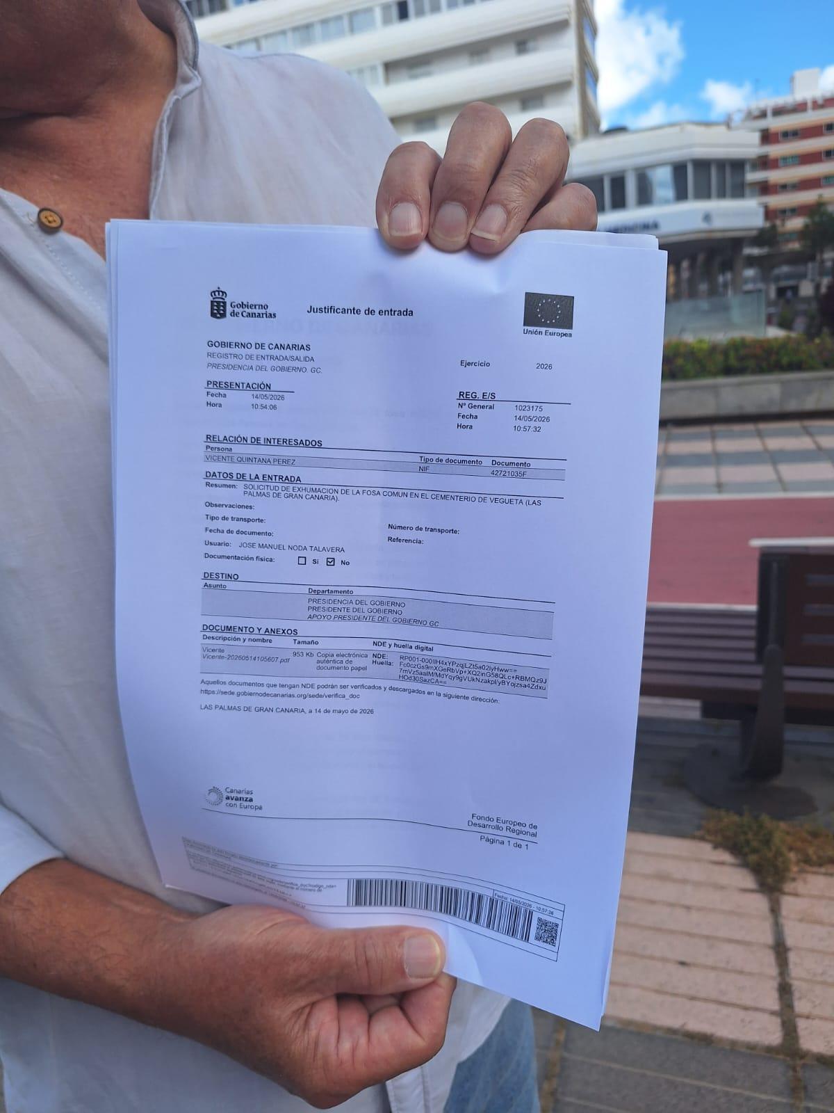 La memoria democrática se niega al silencio: familiares de represaliados instan a exhumar la fosa común del Cementerio de Vegueta