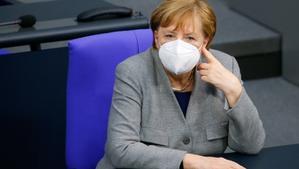 Angela Merkel en una sesión del Bundestag ayer miércoles.