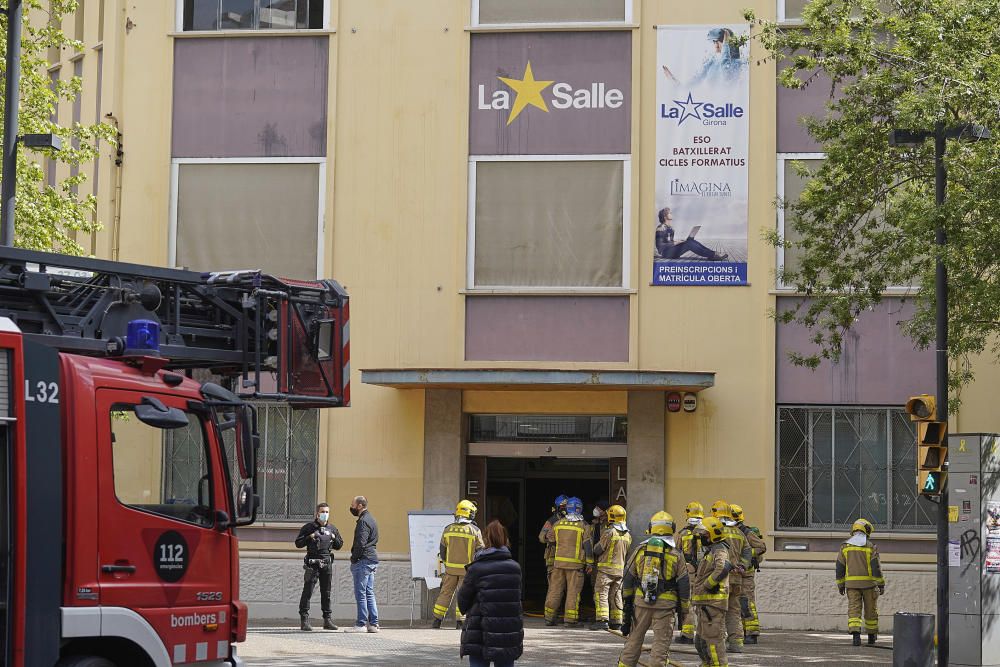 Incendi al col·legi La Salle de Girona