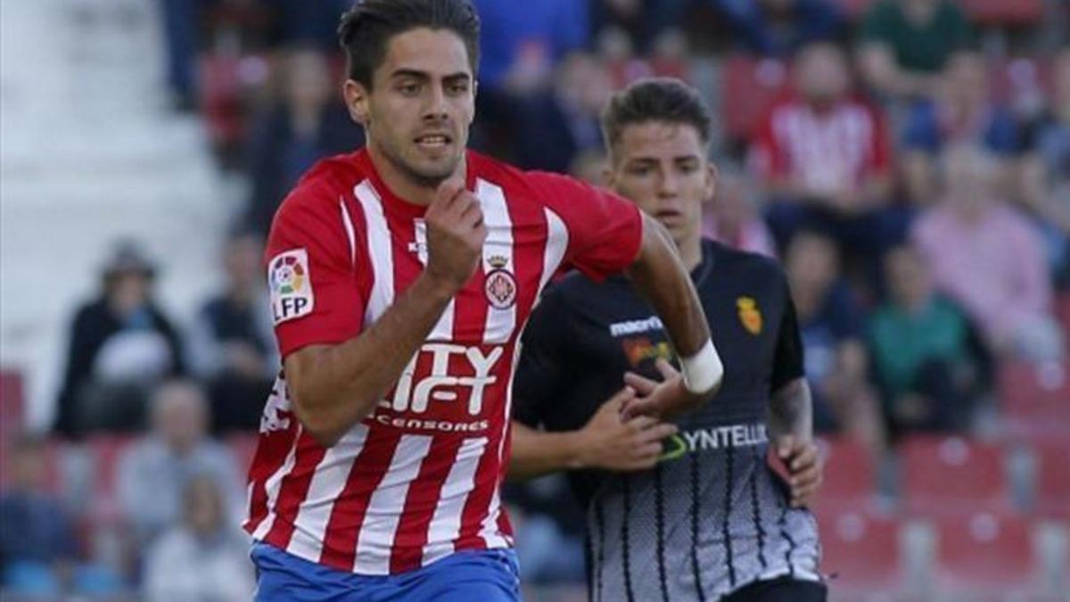 Ruben Sobrino, en una acción del partido contra el Córdoba