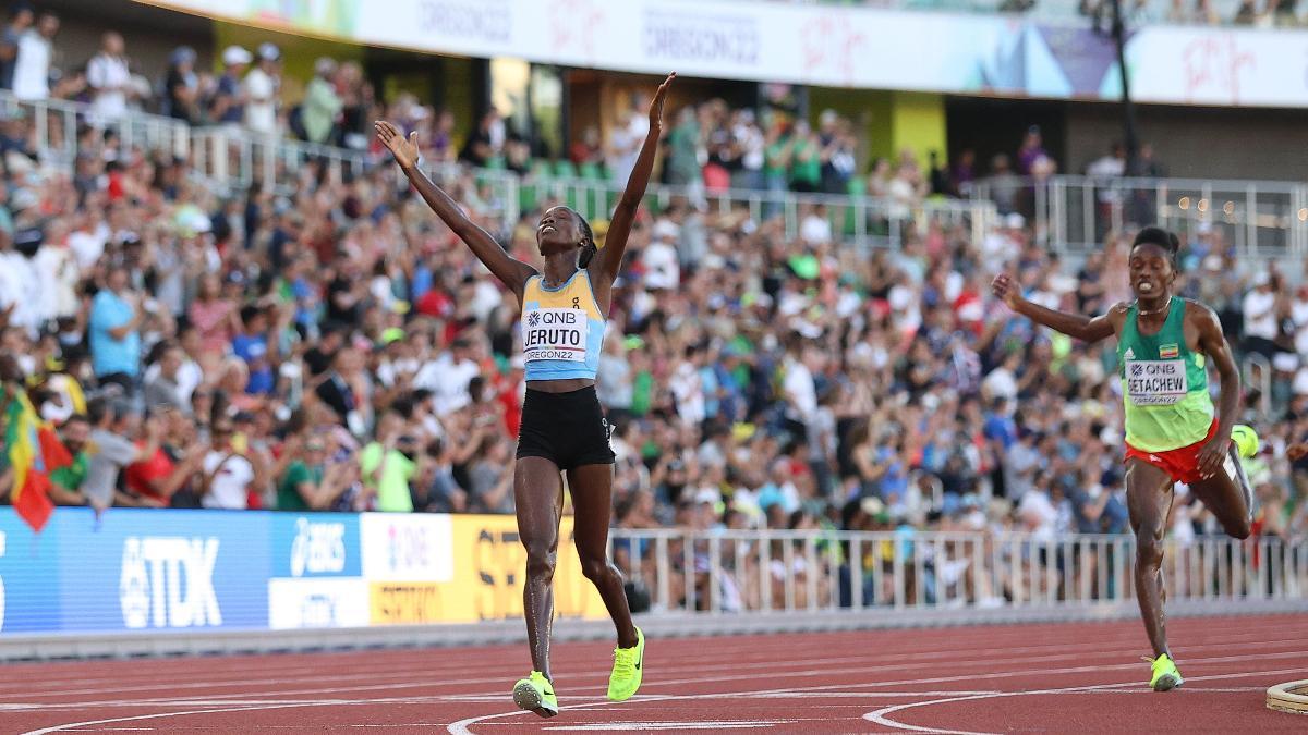 Jeruto logró el primer oro de la historia para Kazajistán