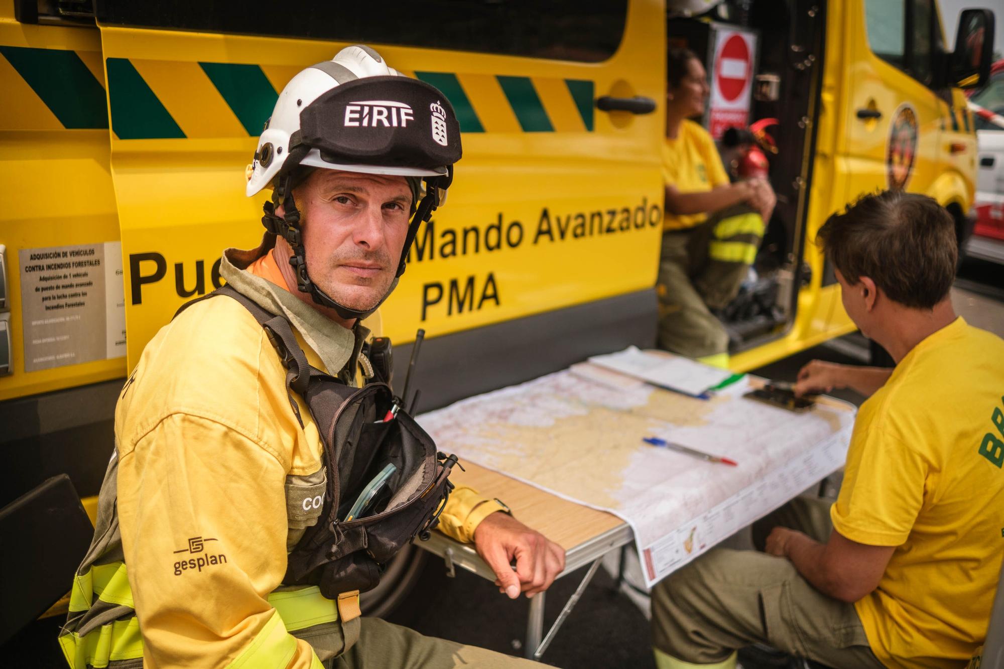 Imágenes de este domingo del incendio de Tenerife.