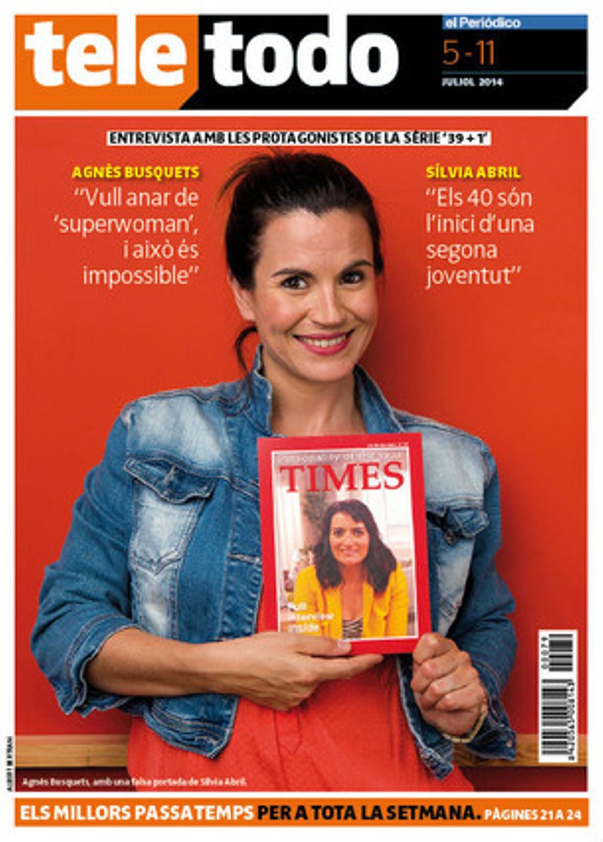 Agnès Busquets, a la portada del ’Teletodo’. Agnès Busquets, a la portada del ’Teletodo’.