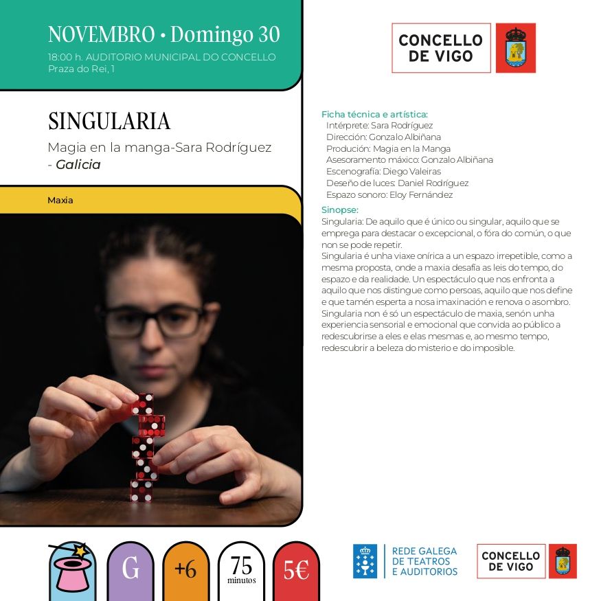 Ficha de «Singularia» de VigoCultura 2025