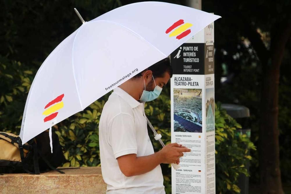 El calor se deja notar con fuerza en Málaga