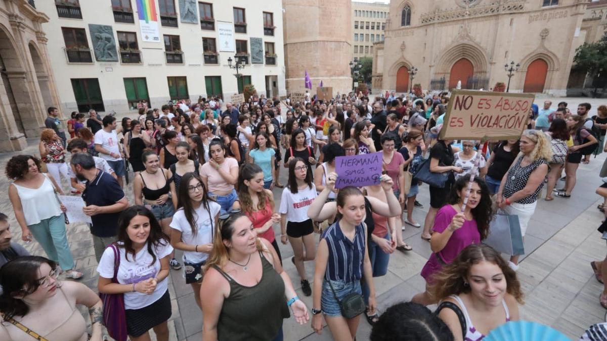 Protesta en Castelló contra la &#039;Manada&#039; de Manresa