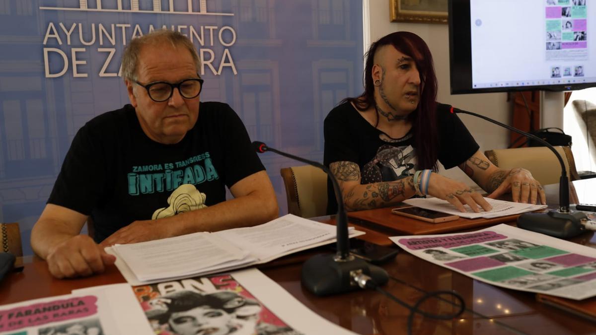 Christoph Strieder y Juan Carlos Barrios, en la presentación del IV Transgress Fest de Zamora