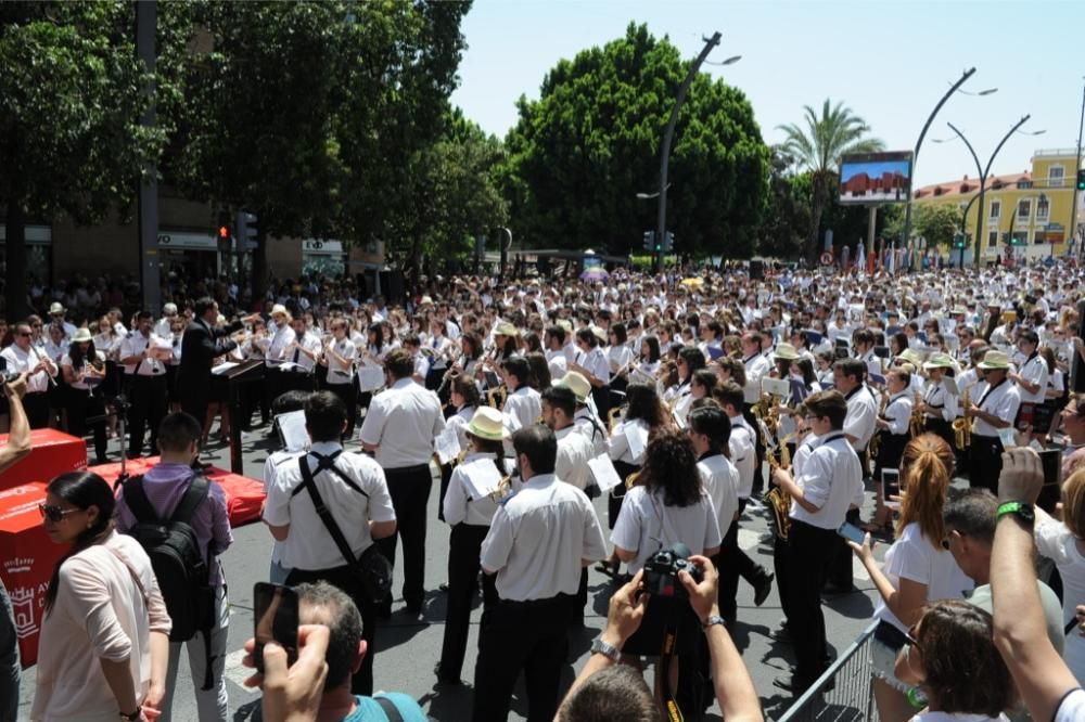 Encuentro de bandas de música en Martínez Tornel