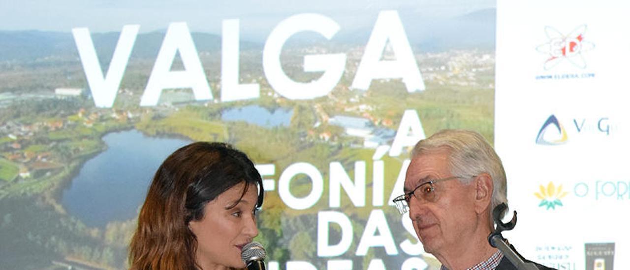 El alcalde, José María Bello Maneiro, en la reciente presentación de un documental sobre el tejido industrial de Valga.