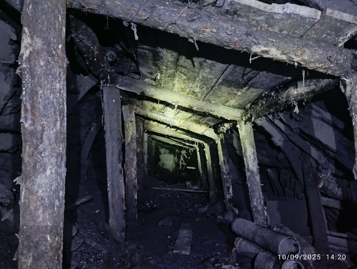Interior de la mina de Cerredo