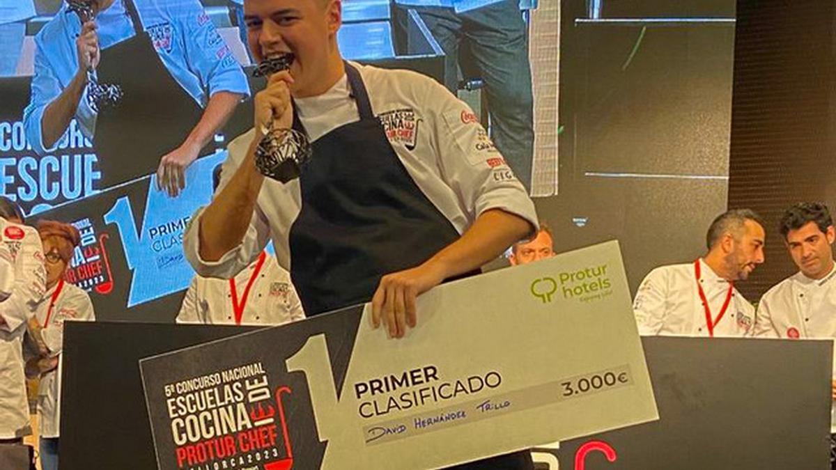 El canario David Hernández, ganador del &#039;Protur Chef 2023&#039;.