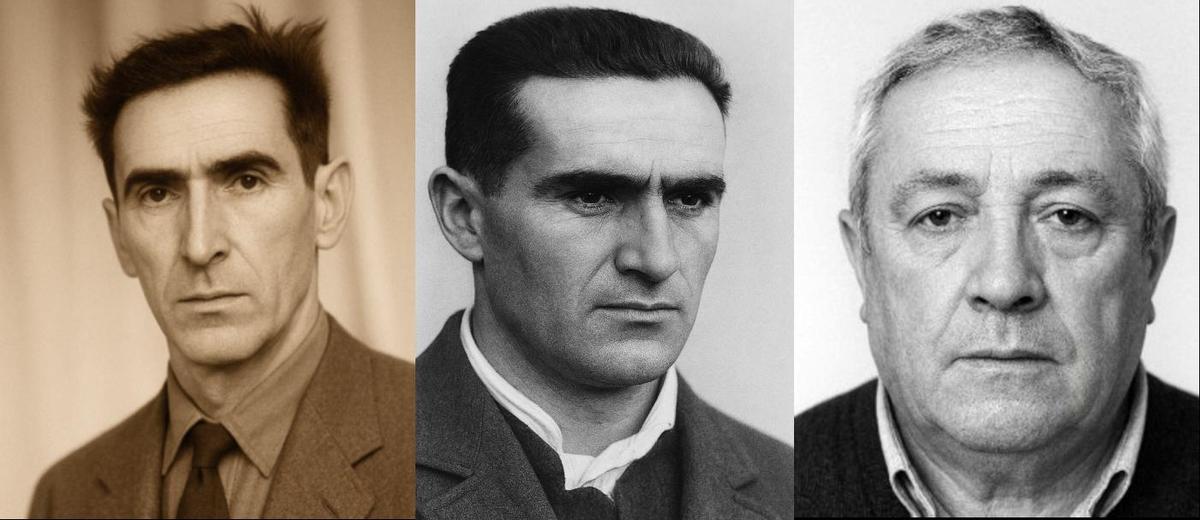 Marcelino Esperante, esquerda, Che de Pedro, centro, e Andrés Alvite.