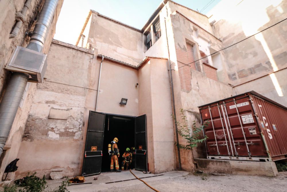 Incendio en el Teatro Principal de Alcoy.