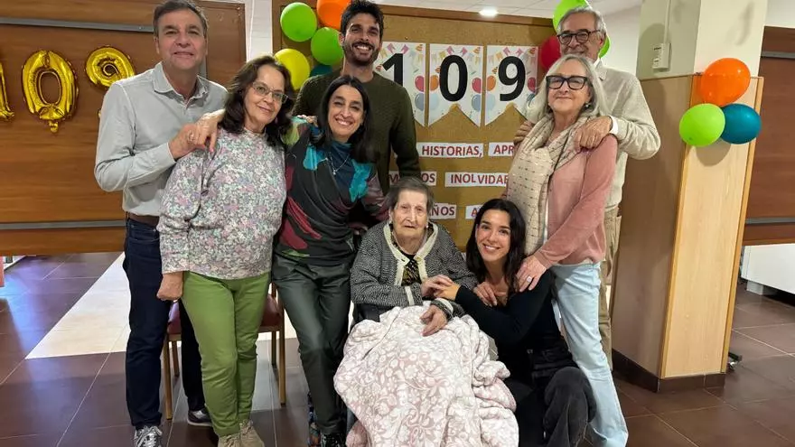 VIDEO | Agustina González, de Plasencia, llega a los 109 años "muy contenta"