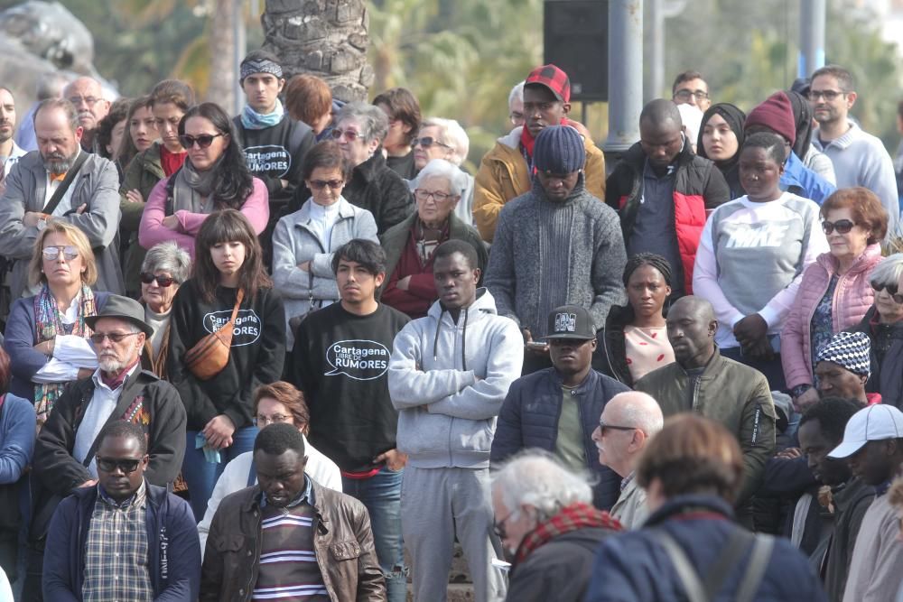 Homenaje a los fallecidos en el Mediterráneo