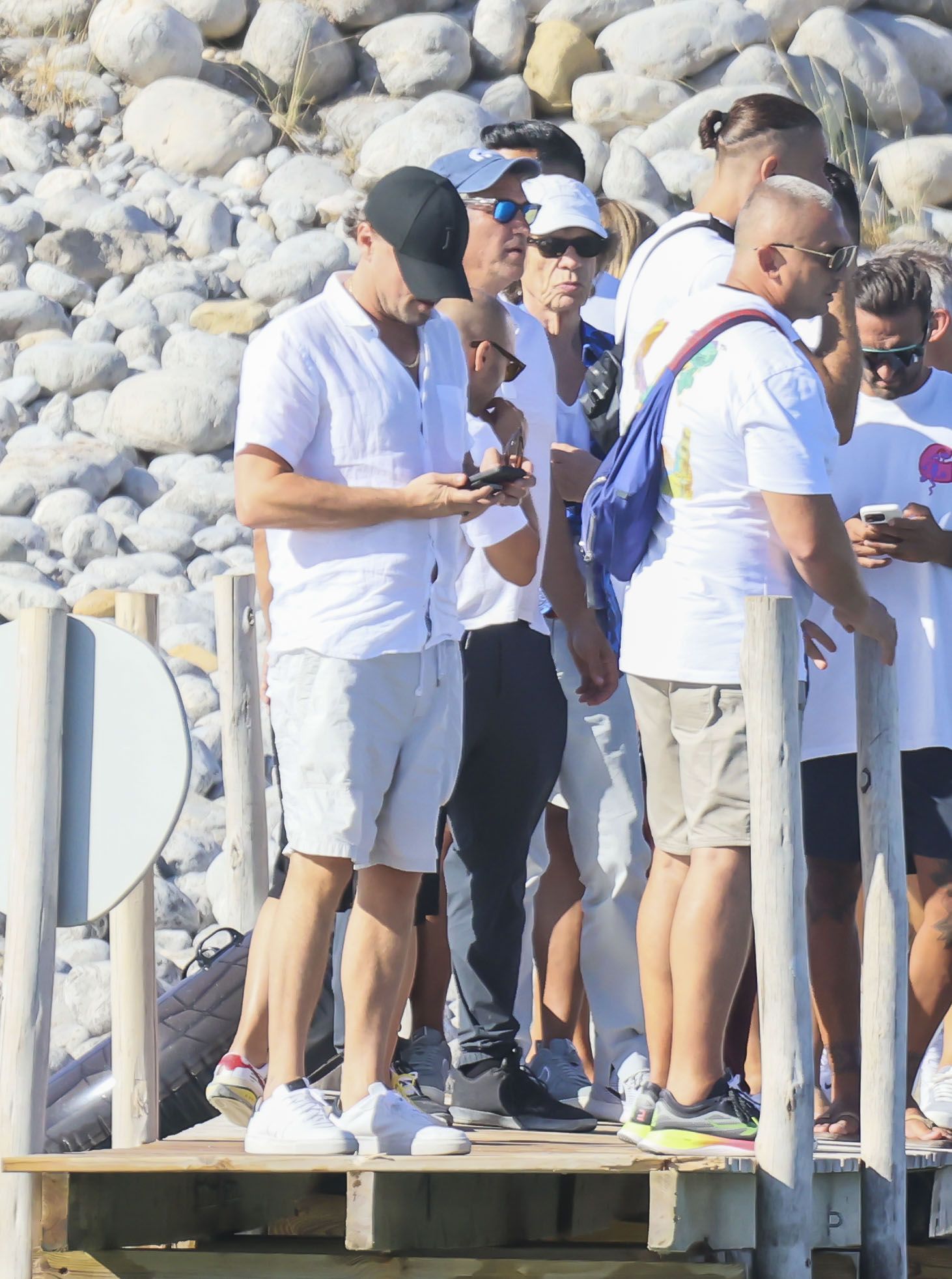 Mick Jagger y Leonardo Dicaprio, en Cala Jondal (Ibiza)