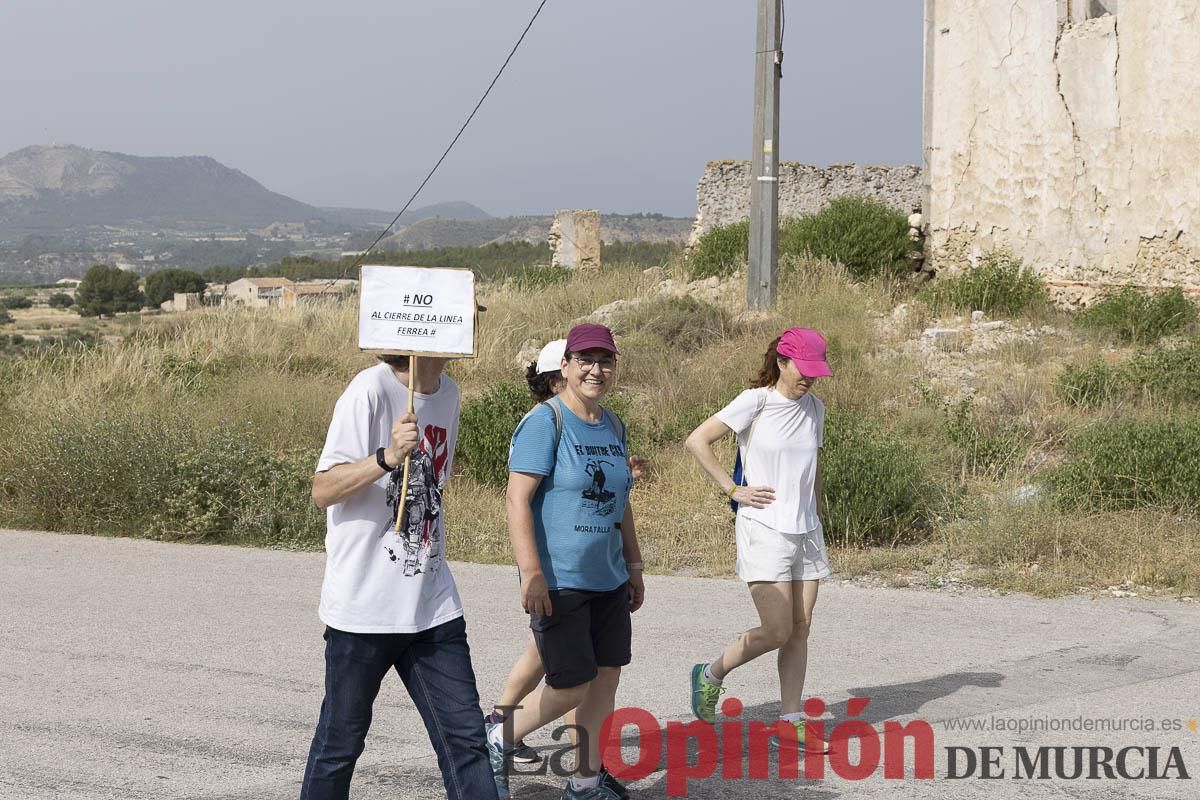 Así ha sido la marcha convocada por la Asociación Plaza Nueva en defensa de la Estación de tren de Calasparra