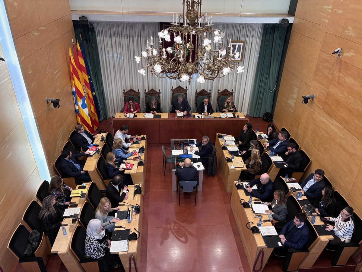 Imagen del Pleno municipal ordinario del Ayuntamiento de Badalona del lunes 13 de abril de 2026
