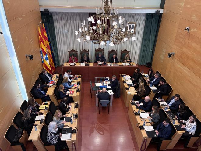 Imagen del Pleno municipal ordinario del Ayuntamiento de Badalona del lunes 13 de abril de 2026