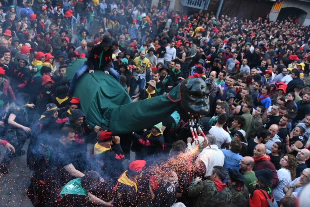 Inici de la Patum 2018 a la plaça de Sant Pere