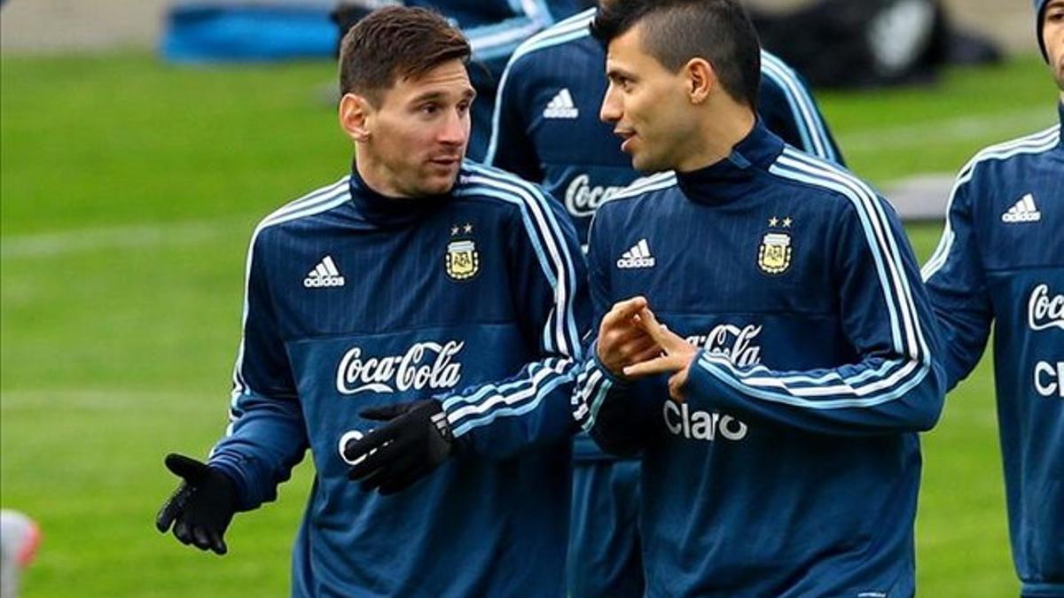Agüero y Messi son inseparables en la selección argentina