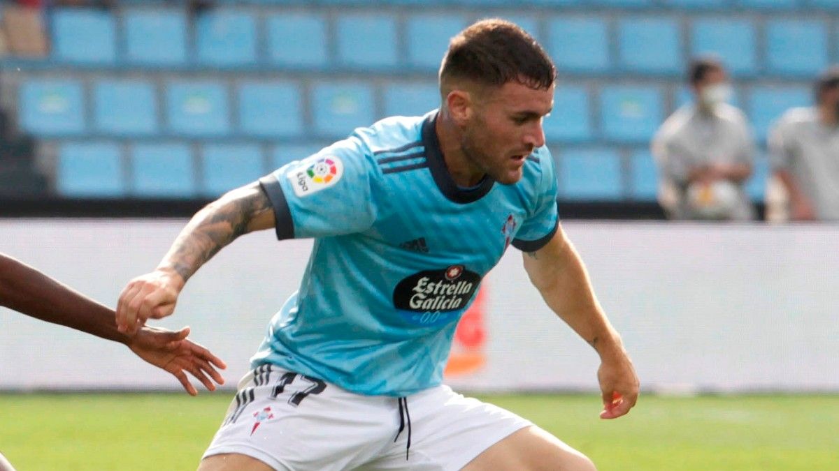 Javi Galán, con el Celta