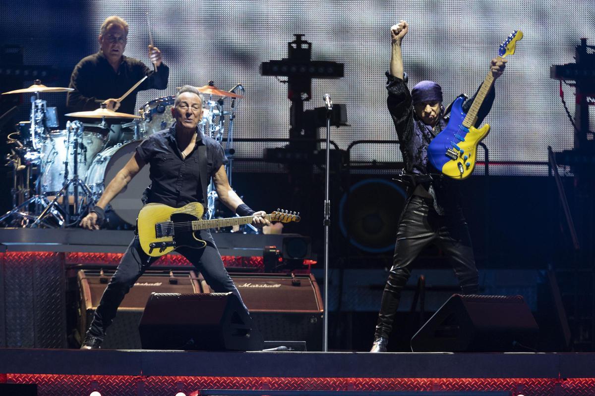 Bruce Springsteen en concierto en el Estadi Olimpic de Barcelona