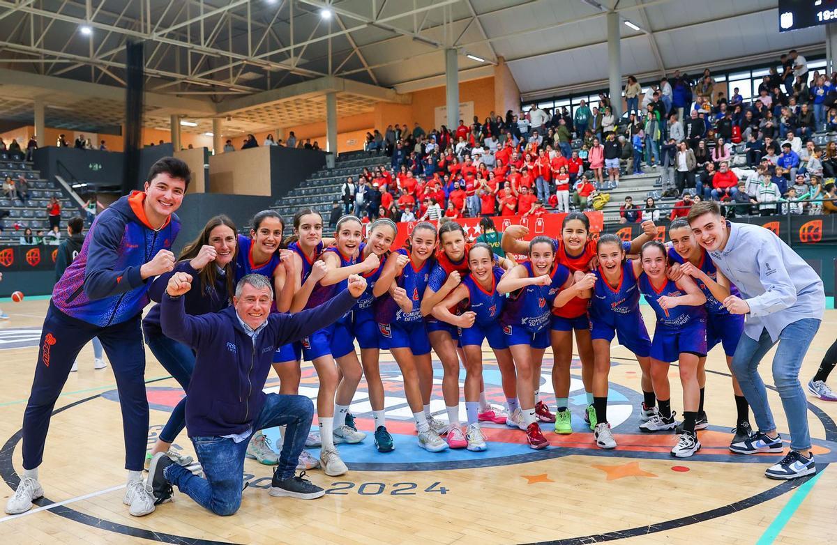 La Selección Alevín Femenina ha sabido sufrir en un igualado encuentro ante Madrid (46-47).