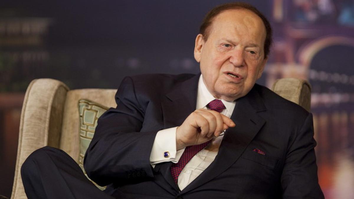 Sheldon G. Adelson, durante una rueda de prensa, este miércoles, en Macao, donde ha inaugurado un casino.