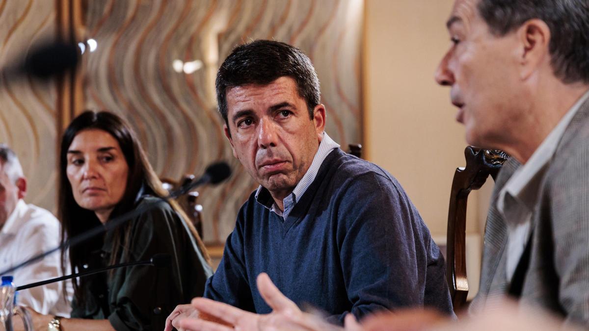 El presidente de la Generalitat, Carlos Mazón, en el plen extraordinario del pasado día 4 de noviembre.